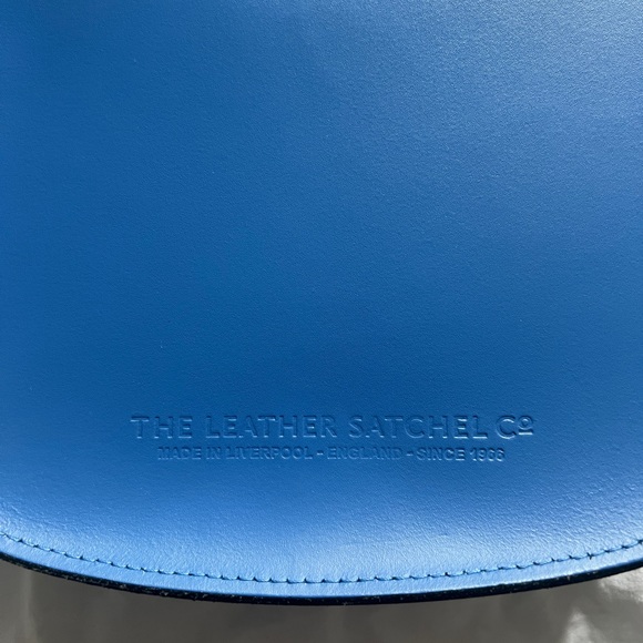 Leather Satchel Company made in England Oxford Blue saddlebag - Picture 5 of 6